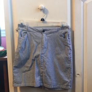 Brandy Melville blue and white pin stripe skirt